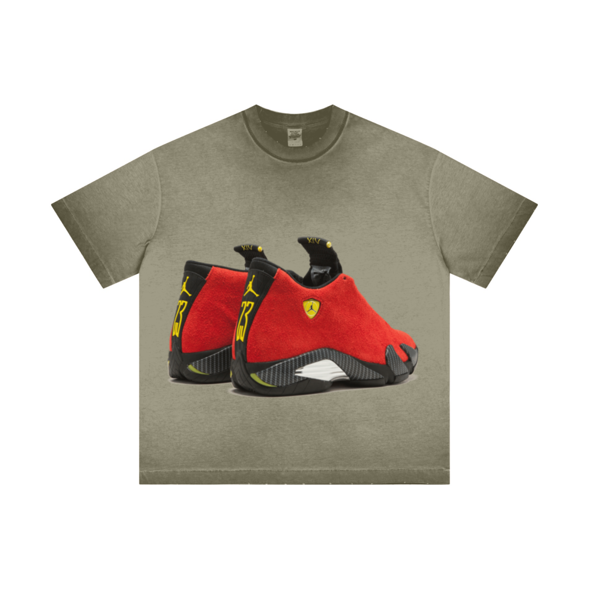 Ferrari 2 RICH ETERNAL Reverse-Wash Fried-Color T-shirt